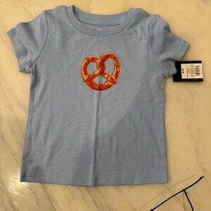 art class Light Blue Tee with Pretzel Graphic..#641